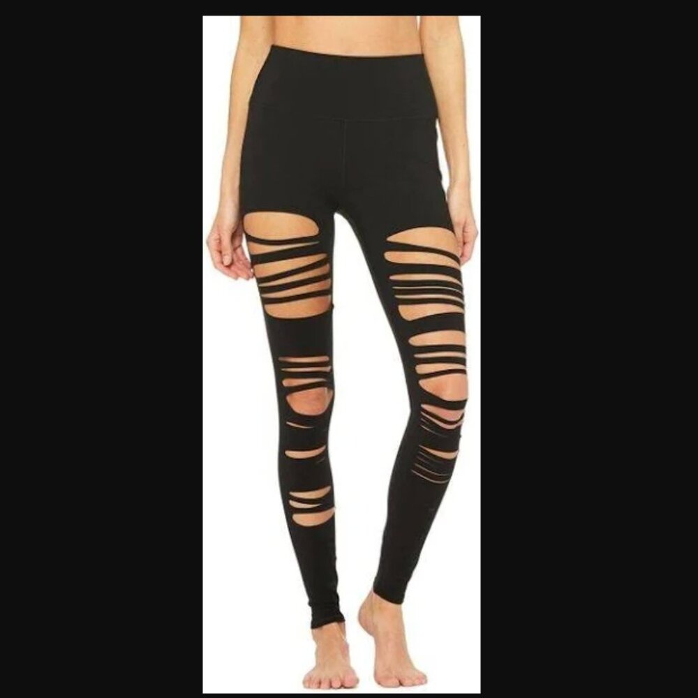 Alo Extreme Ripped Warrior Legging Black Small